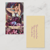 Mucha Art Nouveau - Art Deco-Visitekaartjes Visitekaartje (Voorkant / Achterkant)