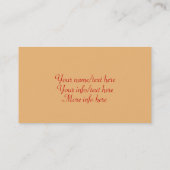 Mucha Art Nouveau - Art Deco-Visitekaartjes Visitekaartje (Achterkant)