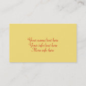 Mucha Art Nouveau - Art Deco-Visitekaartjes Visitekaartje (Achterkant)