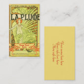 Mucha Art Nouveau - Art Deco-Visitekaartjes Visitekaartje (Voorkant / Achterkant)