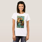 Mucha Art Nouveau: Bieres de la Meuse T-shirt (Voorkant volledig)