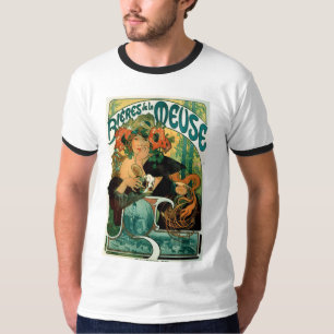 Mucha Art Nouveau:  Bieres de la Meuse T-shirt