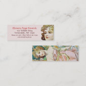 Mucha Art Nouveau Bladwijzer Skinny Visitekaartje (Voorkant / Achterkant)