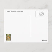 Mucha Art Nouveau Briefkaart - Zodiac - La Plume (Achterkant)