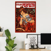 Mucha Art Nouveau Cycle Poster (Thuiskantoor)