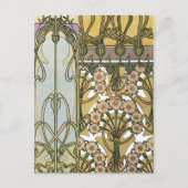 Mucha - Art Nouveau Decoratifs 1901 Briefkaart (Voorkant)