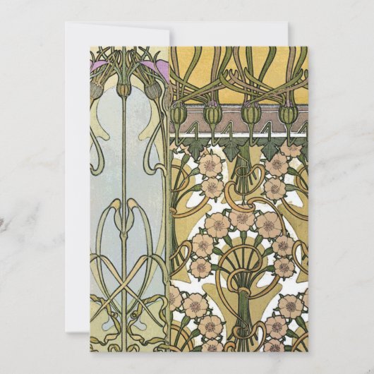 Mucha - Art Nouveau Decoratifs 1901 Kaart (Voorkant)