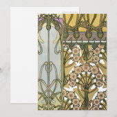 Mucha - Art Nouveau Decoratifs 1901 Kaart (Voorkant / Achterkant)