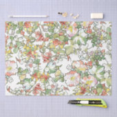 Mucha Art Nouveau Hollyhock Floral Tissue Paper Tissuepapier