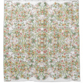 Mucha Art Nouveau Hollyhock Flowers Shower Curtain Douchegordijn (Voorkant)