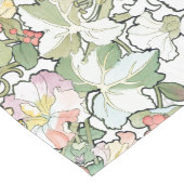 Mucha Art Nouveau Hollyhock Flowers Table Runner Lange Tafelloper (Hoek)