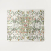 Mucha Art Nouveau Hollyhock Flowers Wall Tapestry Wandkleed (Voorkant (horizontaal))