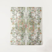 Mucha Art Nouveau Hollyhock Flowers Wall Tapestry Wandkleed (Voorkant)