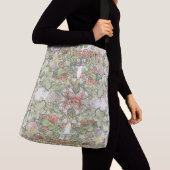 Mucha Art Nouveau Hollyhock Honeysuckle Floral Crossbody Tas (Dichtbij)
