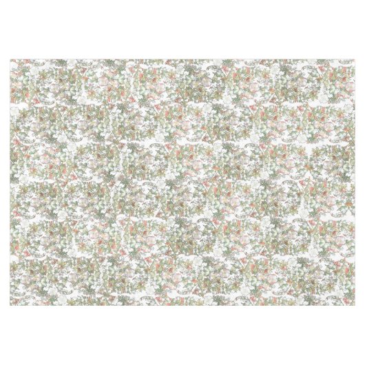 Mucha Art Nouveau Honeysuckle Flowers Tablecloth Tafelkleed (Voorkant (Horizontaal))