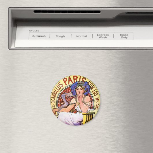 Mucha Art Nouveau Illustratie Magneet (Insitu (Vaatwasser))