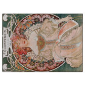 Mucha Art Nouveau Invoeging Board Snijplank (Voorkant)