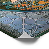 Mucha - Art Nouveau Ivy Poster (Hoek)