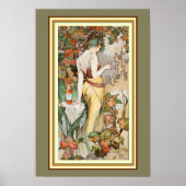 Mucha Art Nouveau Liqueur AD Poster 13 x 19 (Voorkant)