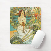 Mucha Art Nouveau Monte Carlo Lady Mousepad Muismat (Met muis)