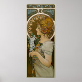Mucha - Art Nouveau Plume Poster (Voorkant)