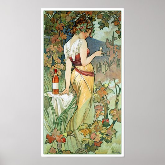 Mucha Art Nouveau Poster: Cognac Poster (Voorkant)