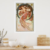 Mucha Art Nouveau Poster - Dance (Keuken)