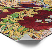 Mucha Art Nouveau Poster print: Vrouw met madelief (Hoek)