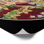 Mucha Art Nouveau Poster print: Vrouw met madelief (Hoek)