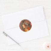 Mucha - Art Nouveau Ronde Sticker (Envelop)
