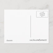 Mucha Art Nouveau Save the Date Briefkaart (Achterkant)