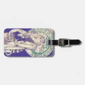  Mucha Art Nouveau Theater Woman Bernhardt Bagagelabel (Voorkant horizontaal)