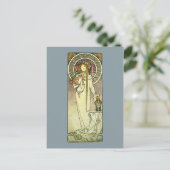 Mucha Art Nouveau Trappistine Briefkaart (Staand voorkant)