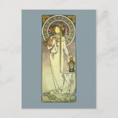 Mucha Art Nouveau Trappistine Briefkaart (Voorkant)