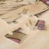 Mucha Art Nouveau Vrouw Schoonheid Legpuzzel (Zijkant)