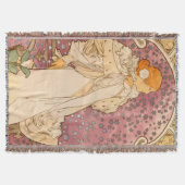 Mucha Art Nouveau Woman Beauty Deken (Voorkant)