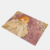 Mucha Art Nouveau Woman Beauty Deurmat (Schuin)
