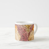 Mucha Art Nouveau Woman Beauty Espresso Kop (Voorkant rechts)
