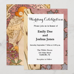 Mucha Art Nouveau Woman Beauty Kaart