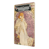 Mucha Art Nouveau Woman Beauty Mini Klembord (Angled2)
