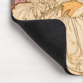 Mucha Art Nouveau Woman Beauty Muismat (Hoek)