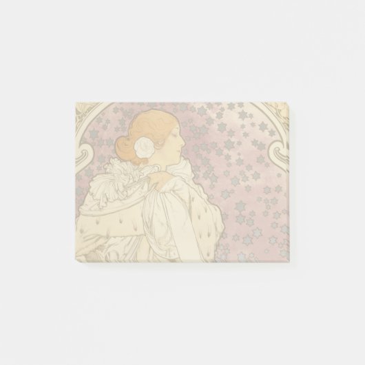 Mucha Art Nouveau Woman Beauty Post-it® Notes (Voorkant)