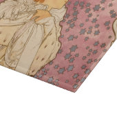 Mucha Art Nouveau Woman Beauty Snijplank (Hoek)