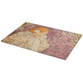 Mucha Art Nouveau Woman Beauty Snijplank (Hoek)