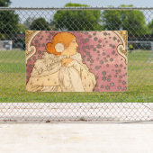 Mucha Art Nouveau Woman Beauty Spandoek (Insitu)