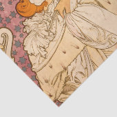 Mucha Art Nouveau Woman Beauty Tissuepapier (Detail)