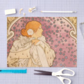 Mucha Art Nouveau Woman Beauty Tissuepapier (Craft)