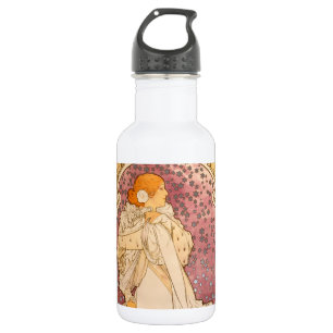 Mucha Art Nouveau Woman Beauty Waterfles