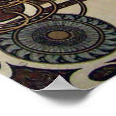 Mucha Art Nouveau Woman  Franse dierentuin Poster (Hoek)