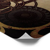 Mucha Art Nouveau Woman Franse Zodiac Post Poster (Hoek)